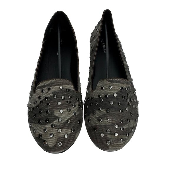 Call It‎ Spring Topolcany Studded Camo Flats Womens Size 7.5 Comfortable Loafers - Picture 2 of 9